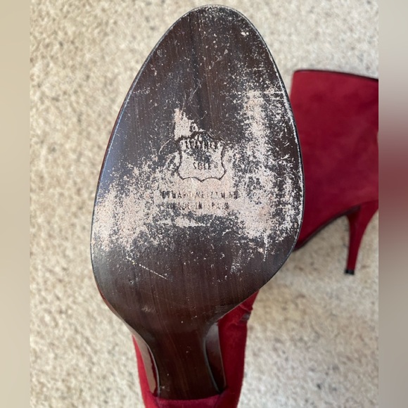Stuart Weitzman Red Boots - Picture 4 of 4
